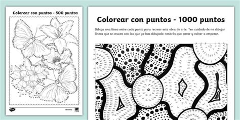 Hojas de colorear: Colorear con puntos - Desafíos extremos
