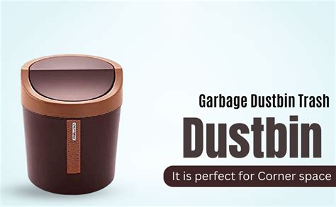 PUTHAK Plastic Mini Waste Bin Desktop Garbage Basket Home Table Swing ...
