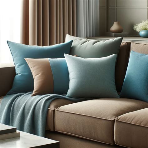 20 Throw Pillow Colors and Combinations for Brown Couches