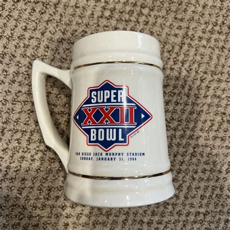 Washington Redskins 1987 NFC champions super bowl 22 beer stein | eBay