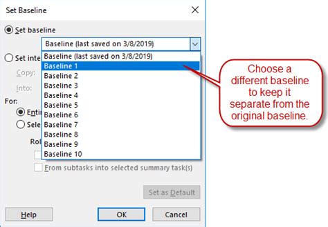 Microsoft Project Baseline Tutorial 的图像结果