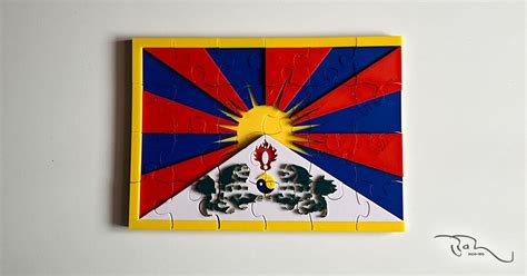Magnetic Tibetan Flag Puzzle - 3D Printed - Etsy