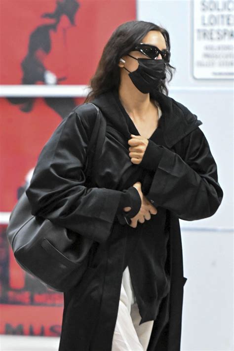 Irina Shayk Unveils Jet-Set Style at JFK • CelebMafia