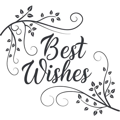 Elegant best wishes floral design | Premium AI-generated vector