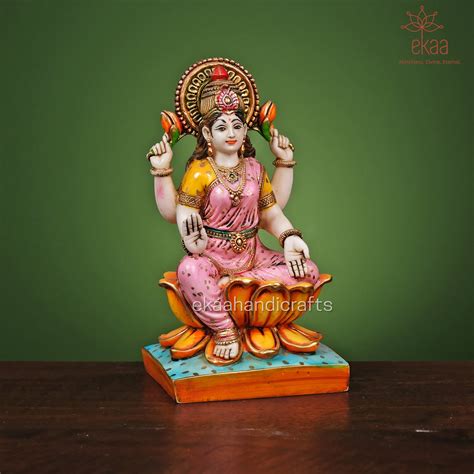 Lord Ganesha, Goddess Lakshmi & Saraswati Idols Marble Dust – Ekaa ...