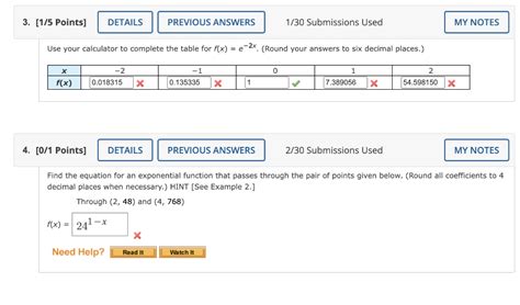 Complete the Table Using Calculator 的图像结果