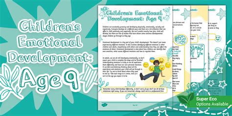 Children's Emotional Development: Age 9