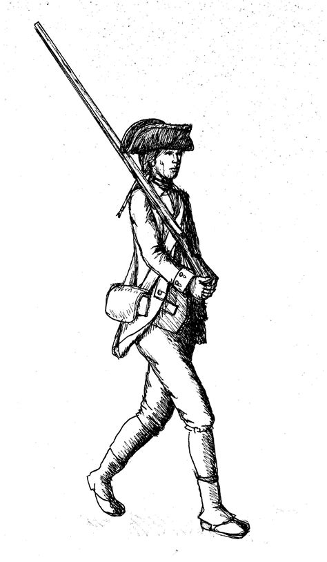 Patriots Revolutionary War Drawing