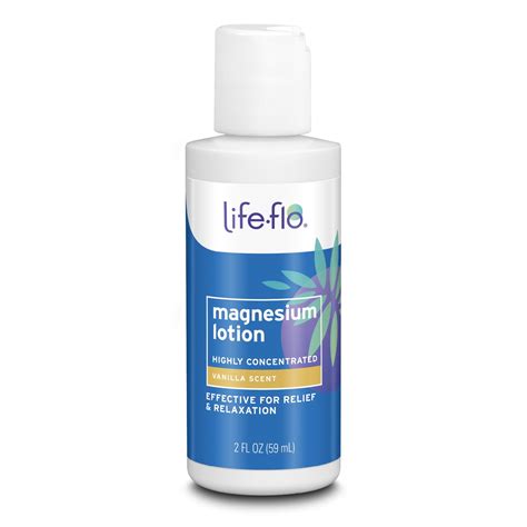 Life-flo Magnesium Lotion w/Concentrated Magnesium Chloride | Calms ...
