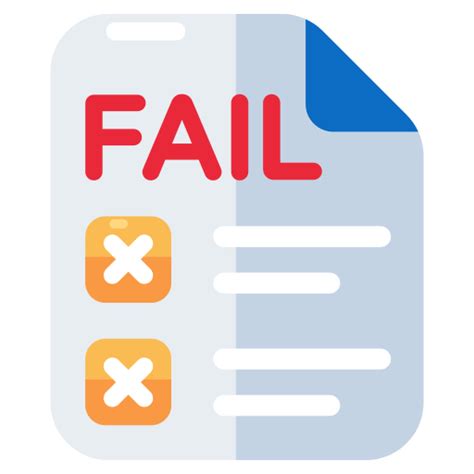 Image result for Fail Exam Icon