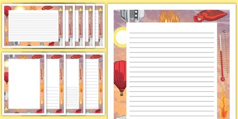 Heating Up Page Border Pack (teacher made)