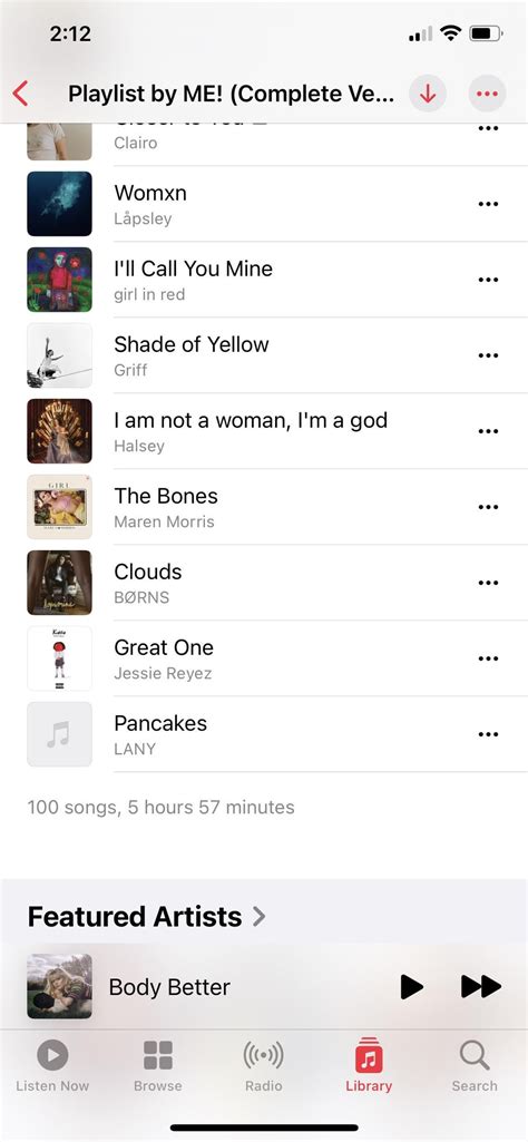 Added “Pancakes” from Apple Music. Will not load album artwork. Tried ...