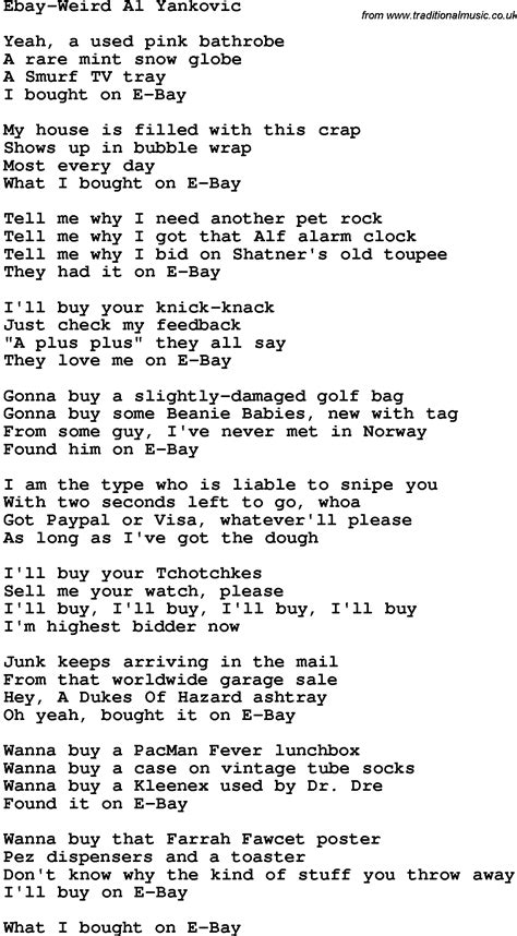 Lyrics White And Nerdy