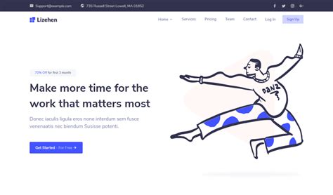 Lizehen - Responsive Landing Page Template