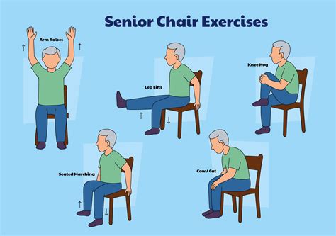 Chair Exercises For Seniors - 20 Free PDF Printables | Printablee