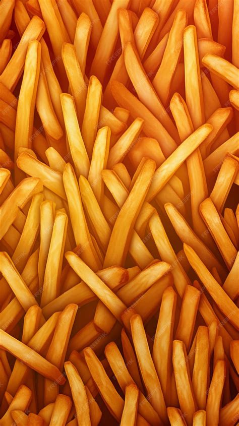 Premium Photo | French Fries Texture Pattern