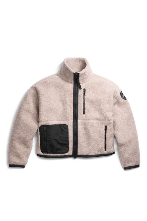 Simcoe Zip Up Fleece Sweater Black Label | Canada Goose US