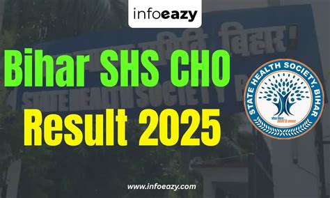 Bihar SHS CHO Result 2025 Out, Direct Link at shs.bihar.gov.in
