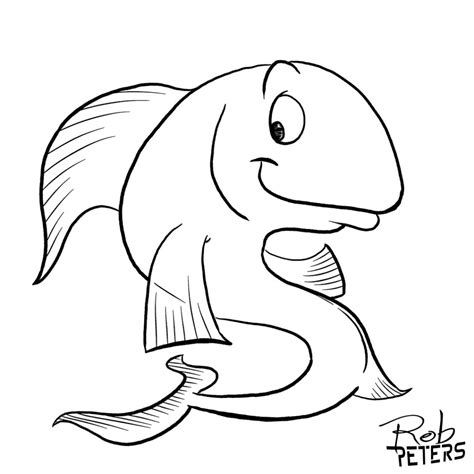 Daily Drawing: X-Ray Fish 7 - Rob Peters Illustration BlogRob Peters Illustration Blog