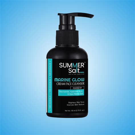 Marine Salt & Niacinamide Brightening Cream Face Wash For Glowing Skin ...