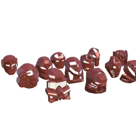 p3d.in - Bionicle Masks FULL COLLECTION