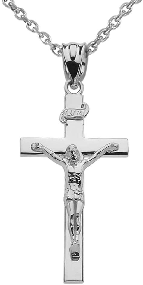 Buy Certified 925 Sterling Silver Catholic Jesus Christ on INRI Cross ...