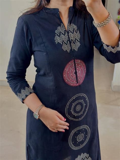 Stylish NAVY BLUE Embroidered Kurta Set – Jaipur Kurta