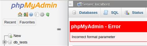 phpMyAdmin Error Incorrect Format Parameter Hestia 的图像结果