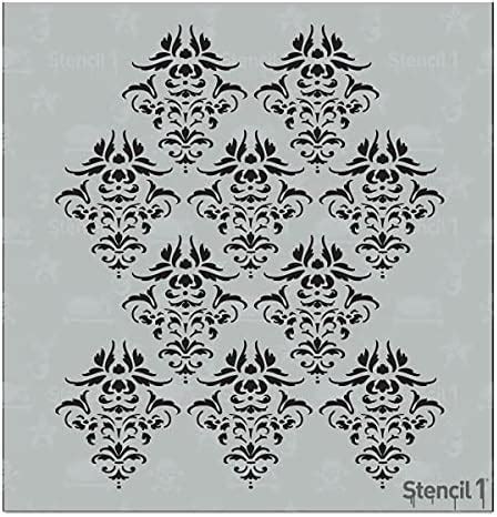 Stencil1 Damask Full Stencil - Quality Reusable Stencils for Painting ...