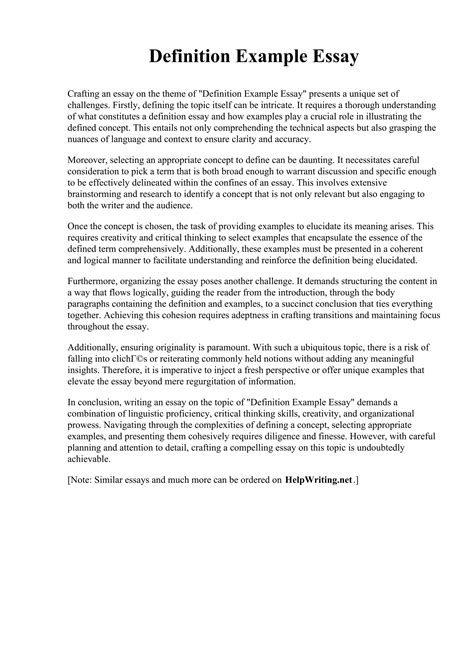 Image result for Definision Example