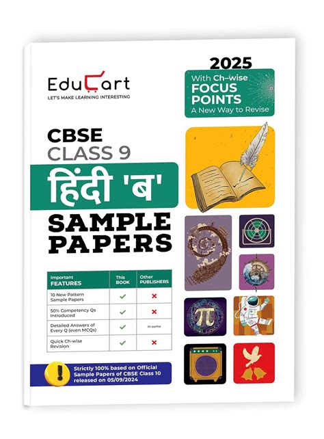 Educart CBSE Sample Question Papers Class 9 Hindi B Book (For 2025 Exam ...