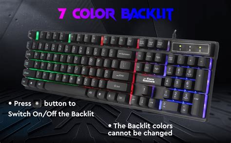 Amazon.in: Buy RPM Euro Games Gaming Keyboard Wired 7 Color LED ...