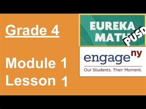 Image result for Eureka Math Lesson 1 Grade 4 Modul 2