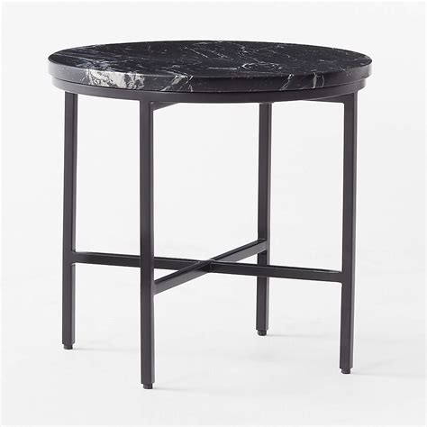 Irwin Black Marble Side Table by Paul McCobb + Reviews | CB2