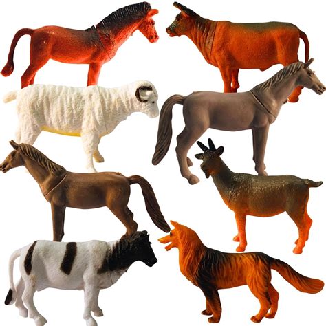 Buy MALLEXO Realistic Farm Animal Toys for Kids 3+ | 8PCS Jungle ...