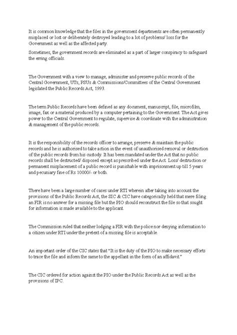 PRA, 1993 - Public records act. This documdnt is about the public ...