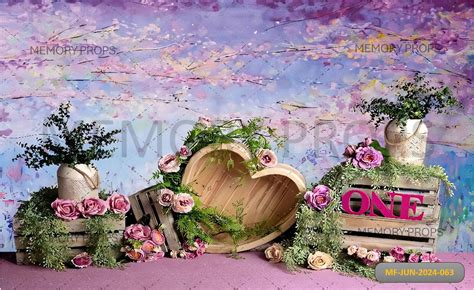 Spring scenery floral Printed Backdrops