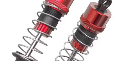 HYPER GO 16510R Front Oil Filled Shocks (Short) – 2pcs Metal Suspension ...