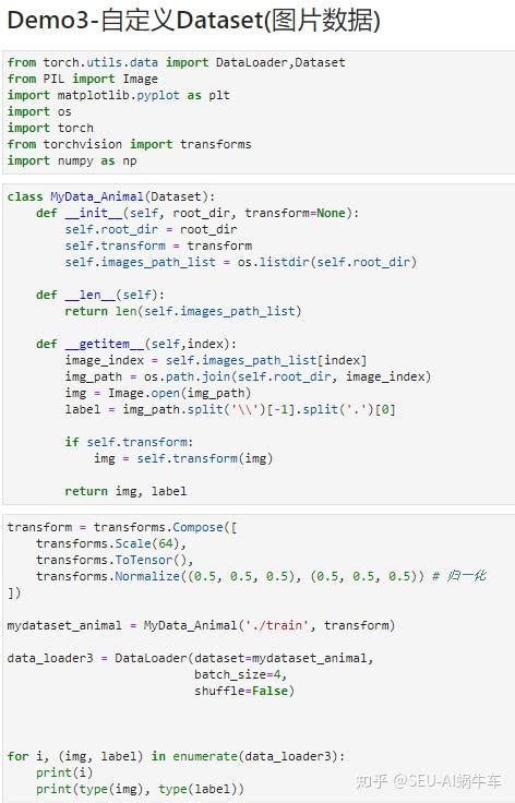 Pytorch Dataset 的图像结果