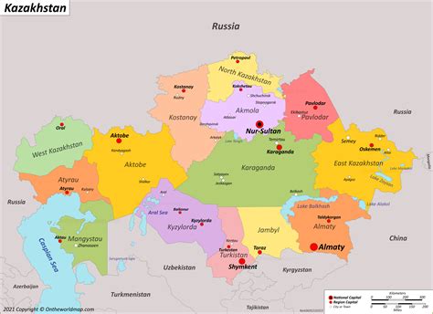 Kazakhstan Map | Discover Kazakhstan with Detailed Maps