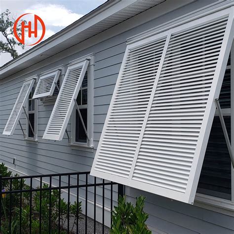Aluminum Louvers Plantation Bahama Hurricane Shutters - Bahama ...