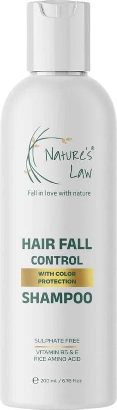 Nature's Law Sulphate Free Shampoo For Hair Fall Control with Color ...