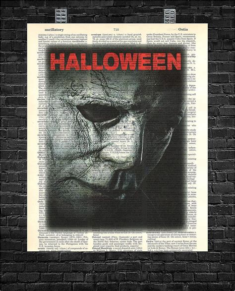Martinhouse Printing Michael Myers Wall Decor Classic Horror Movie Wall ...