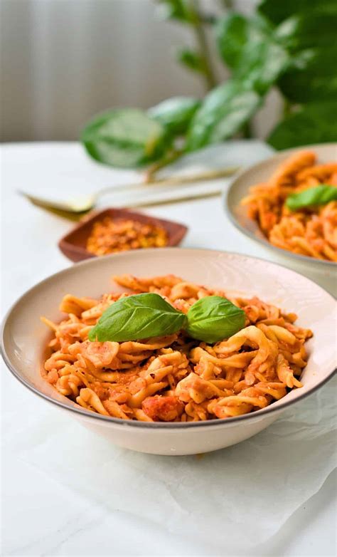 Red Lentil Pasta Recipe (Healthy, Vegan) - The Conscious Plant Kitchen