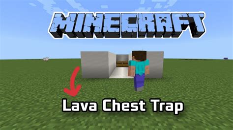 Image result for Minecraft Lava Trap Tutorial