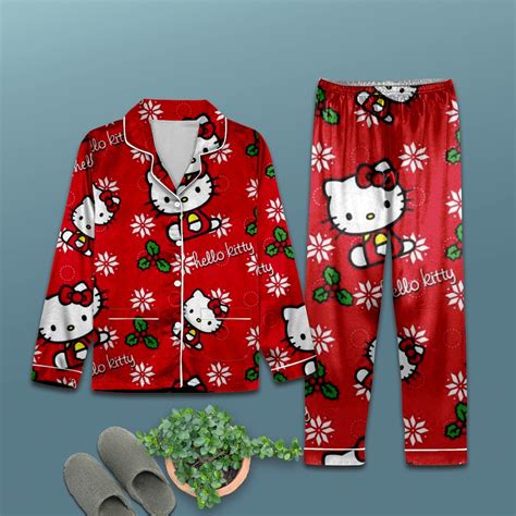 Hello Kitty Christmas Pajama Set Hello Kitty Pajamas - Etsy