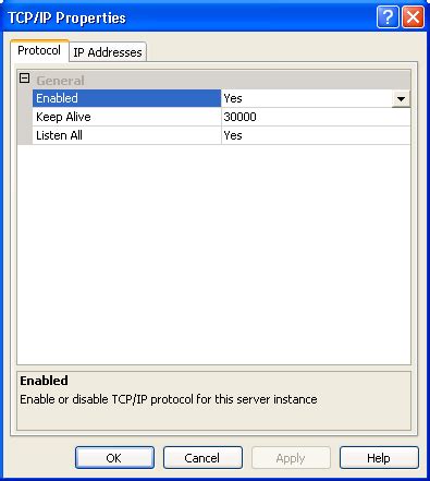 Image result for SQL Server Configuration Manager TCP Remote
