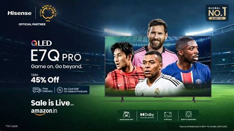 Hisense E7Q Pro QLED Smart TV with 144Hz refresh rate, Dolby Vision ...