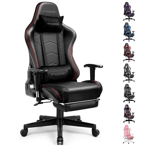 Gtracing Gaming Chair With Footrest Speakers Video Game Chair Bluetooth ...