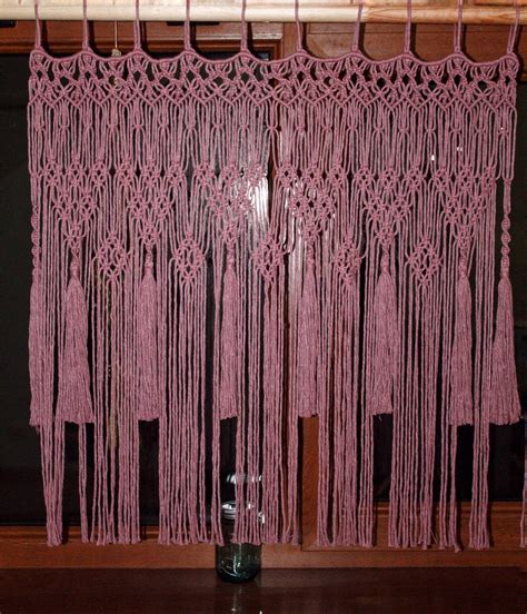 Macrame Window Curtain Patterns 的图像结果